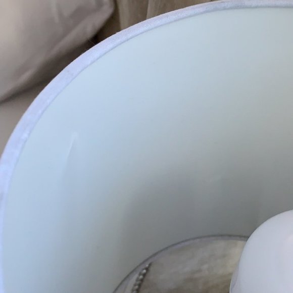 Gorgeous Stylish Modern Side Table Lamp Silver - Picture 5 of 6